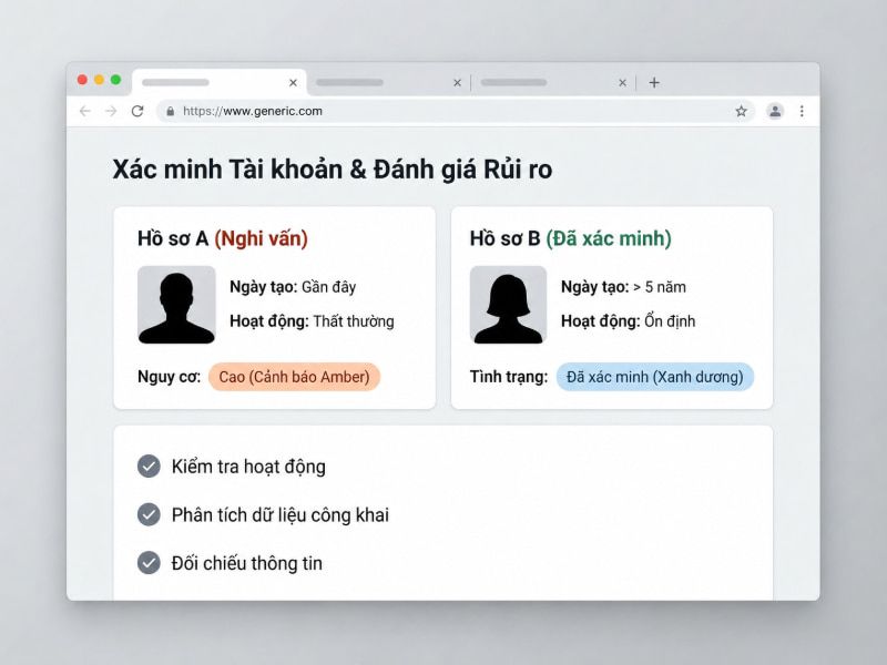 Nhận diện và đánh giá rủi ro từ tài khoản Facebook khả nghi giúp phòng tránh lừa đảo trực tuyến.