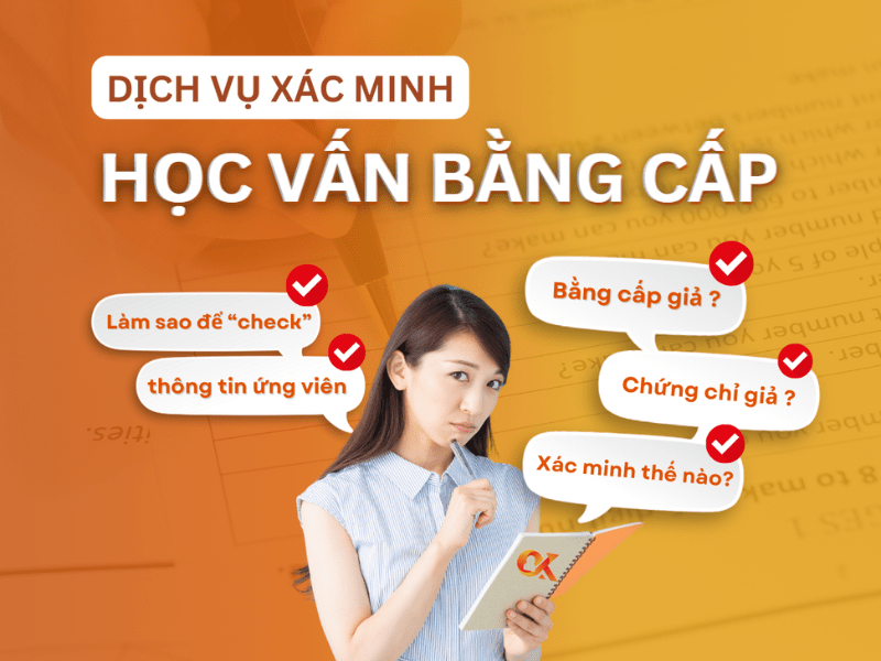 Các hạng mục kiểm tra trong dịch vụ xác minh thông tin nhân viên