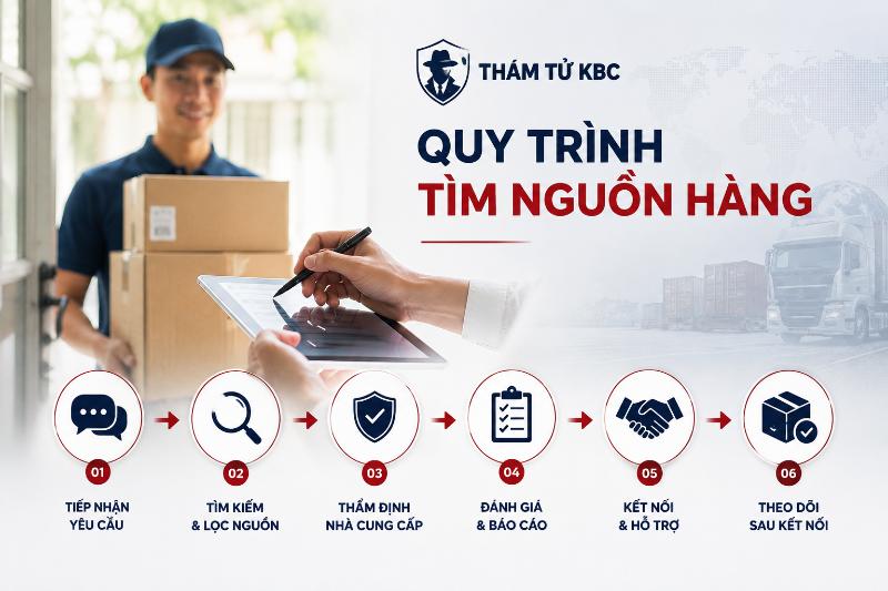 Quy trình 6 bước bài bản, minh bạch từ lúc tiếp nhận đến khi kết nối thành công với nhà cung cấp.